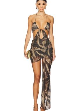 Jaded London Plunge Mini Dress